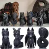 1pc Halloween Magic Black Dragon Snake Unicorno Misterioso Strega Statue Decorazioni per la casa Figura di Figurina Ornamenti 240418