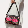 DHL50PCS Messenger Bags Retro National Style Двусторонняя вышивка с большой емкостью квадратные плечи сумки