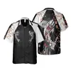 Herren lässige Hemden Koi Fisch 3D -gedruckte Hemden für Männer Kleidung Fancy Carp Animal Grafik Hemd Hawaii Lucky Biology Short Slve Bluses Tops Y240506