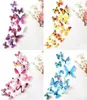 12 piezas 3D calcomanías coloridas mariposas pegatinas de pared de la pared decoración de la habitación del hogar niños dio8060378
