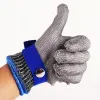 Handskar Anticut handskar Säkerhetsskärning Bevis stickbeständig rostfritt stål trådmetallnät slaktare Cutresistenta handskar