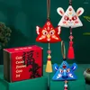 Figurines décoratines triangle dragon festival festival sachet pendentif tassel sac de bénédiction traditionnel de style chinois