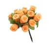 Fleurs décoratives 12heads / faisceau artificiel Silk Rose Long branche bouquet de fausses plantes pour mariage pour la Saint-Valentin Decoration G9W9