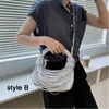 Luxury Line Bundle Womens Bag Gold Noodle Knot Tramp Women Solid Color Designer Wallet Girl Fashion Handbag 240426