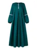 Ethnische Kleidung lässig Casual Paillon Sundress Muslim Kleiderinnen Frauen Dehnung Manschette Kaftan Liamic Arabian Dubai Abayas Kleidung Musulmane