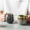 Tumblers 480 ml Japanse stijl Kiln Glazuur Koffie Mok Gradiënt Retro Ceramic Cup Office Huishoudelijk Breakfast Milk Cups Water paar Cup H240506
