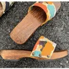 Тапочки женский японский стиль деревянные сандалии медицины на каблуке против Skip Summer Casual Outdoor Fashion Beach