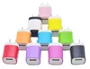Snel opladen 5V 1A kleurrijke Home Plug USB Charger Power Adapter voor iPhone 5 6 7 voor Samsung S6 S7