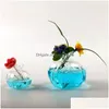 Vases Pomegranate Vase Glass Home décor Fruit Room Creative Cachepot Decoration Flower Drop Livrot Dhuht