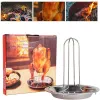 Accessoires 1Set Barbecue Grilling Baking Kooadpannen Nitvit Kip Roaster Rack met Bowl BBQ Accessories Tools Reinigingsborstel