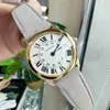 Kraterowe automatyczne zegarki mechaniczne Unisex Strzega New London Series 18k Women Watch Kwarc 29 mm z oryginalnym pudełkiem