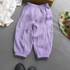 Hose Sommerjungen und Mädchen Baumwolle Leinenhose lässig Baby loser Harem Hosen Mädchen atmungsbezogene Hosen Kinderkleidung Clothingl2405