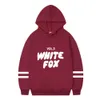 Suite de support périphérique Whitefox avec la même lettre imprimé pour hommes et femmes à double poteau à double poteau hémorrum en vrac sweat à sweat