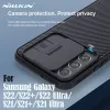 Casos Nillkin para Samsung Galaxy S22 / S21 Plus / Ultra Case Camshield Pro TPU PC Slide Camera Tampa para Samsung Galaxy S22 S21 Ultra