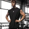 Men's Polos Summer Fitness Sports Tank Top Breathable Loose Fit Training Sleeveless T-shirt Quick Drying Vest Male Clothing