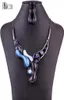 Modeschmuck setzt hochwertige Halskette für Frauen Schmuck mehrfarbig Kristallharz einzigartige Design Party Geschenk9537086