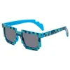 Zonnebril mode zonnebril Creeper Novelty Mozaïek Funny Goggles Boys Girls Pixel Eyewear