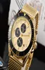 New Style Gold e prata aço inoxidável Men039s Watch Men039S Designer Casual Watch Sports Men039S Quartz Watc6145511