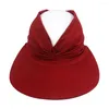 Beretti Ladies Sun Hat Top Design Hollow Design Protezione elegante per le donne BRIM BROFFEBLE PACCOLO OUTDOOR PESCA