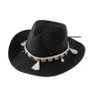 Berrette di paglia Cappello 8cm Brim Summer Cooling Beach Sun Outdoor Party Outdoor Panama's Men's Jazz Sombreros de Mujer