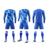 Fußballtrikots -Herren -Trails -Einrichtungen 7205 Long Sleeve Club Football Trikot Set ADT- und Childrens Clothing -Wettbewerbswettbewerbsgröße Drop del otj9q