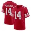 2024 NEW Draft First Round Pick Player Game Jersey Football Jerseys 14 Ricky Pearsall Jersey Men's Women's Youth Game Custom S-6XL