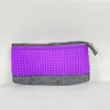 Cosmetic Bags Kawaii Purple Soft Pencil Case Cute Silicone Pink Large School For Modern Girl Stationery Supplies