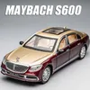 Modèle Diecast Cars 1 24 Mercedes Benz Maybach GLS600 MODELLE ALLIE MODÈLE DIE DIE CAST TOT VOITURE SIMULATION SON ET