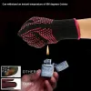 Gloves Grill Gloves BBQ Gloves Extreme Heat Resistant Grill Gloves 23cm Oven Mitt Heat Proof NonSlip Grill Gloves for Baking Barbecue