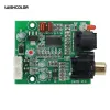 Amplificador Wishcolor DAC decodificador digital 24 bit 192K Placa de decodificação coaxial de fibra óptica CS8416+CS4344 para amplificador