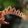 Hochzeitshaarschmuck Itacazzo Braut Kopfbedeckung goldener luxuriöser Edle Damen Damen Brauttiaras