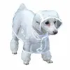 Chiot pour chiot manteau PVC PVC Veste à capuche transparent transparent transparent 240507