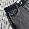 Модельер -дизайнерские женские джинсы 2024 Ранняя весна Новая универсальная стройная буква тиснена
