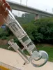 Clean 18 pouces en verre narguilé bang avec filtrage en nid d'abeille percolateur de pneu femelle de 18 mm de tuyaux