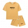 Designers ess meninos roupas de roupas para crianças camisetas de luxo de luxo shorts de duas peças definidas para crianças de tesouros ao ar livre