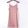 Plus Basic Dresses Size 8XL 150kg Womens Spaghotti Shoulder Strap Long Dress Sleeveless Summer Modular Dress Solid Color Home Dress Big S Underress WomensL.24050721