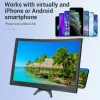Amplifiers Hoce 12 Inch 3d Screen Amplifiers Folding Hd Mobile Phone Screen Magnifier for Curved Enlarged Smartphone Movie Amplifying