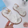 Kids Fashion Girls Sandals 2023 arc polyvalent OpenToe Buffereable Simple Platform Casual Shoes Hook Loop Princess 240425