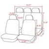 Cubiertas de asiento para el automóvil Banco trasero delantero para el automóvil para el SEDAN de tela universal Sedan Van Automotive Interior Covers