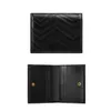 Luxurys korta plånböcker ID -kortinnehavare Pengar Designers Coin Purses Key Plånbok Fashion Cowhide Läder Mens Womens Five Card Business Key Pouch Cardholders With Box