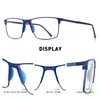 Merrys Design Men Leesglazen Legering Frame Anti Blue Light Blocking CR-39 Resin Axical Glasses Lenzen S2170FLH 240416
