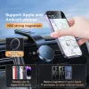 Stands Baseus Magnetic Bendable 15W bilens mobiltelefonhållare Trådlös laddare Telefonhållare för iPhone 1215 Dashborad Center Console