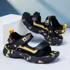 Sneakers Hot Sprzedawanie Summer Mody Rozmiar 29-40 Boys Childwear Non Slip Sandals Buty sportowe dla dzieci Q240506