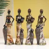 Objetos decorativos Figuras Northeuins Vintage African Style Handicraft Ornamentos de artesanato negro esculturas de arte de arte