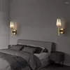 Wall Lamp Designer All Copper Light Luxury American Postmodern Minimalist Style Living Room Achtergrond Slaapkamer