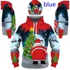 Sudaderas con capucha masculina sudaderas con la última sudadera con capucha en casa de Navidad de moda con divertida impresión de santa Claus, ropa deportiva, cremallera casual Q240506