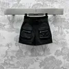 Dames shorts ontwerper lente/zomer nieuwe pra nanyou gaoDing zoete cool stijl massieve kleur losse casual veelzijdige riem gecombineerd met korte werkkleding 7bjo
