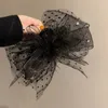 Autre été Nouveau noir de tulle noire Big How Hair Cl Femmes Elegant Corée de la mode coréenne Clip Crab Cls ClS Headwear Hair Accessoires