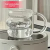Tubllers Creative Coffee Mug odporny na ciepło szkło z uchwytem kubki wodne sok mleczny duże rękodzieło do picia kubki H240506