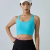 Fashion Ll-Tops sexy Frauen Yoga Sport Unterwäsche Frauen Tanktop mit Brustpolster trägerloser BH Sport und Fitness mädchenhaft frisch süßer schöner Rückenhülsenlos